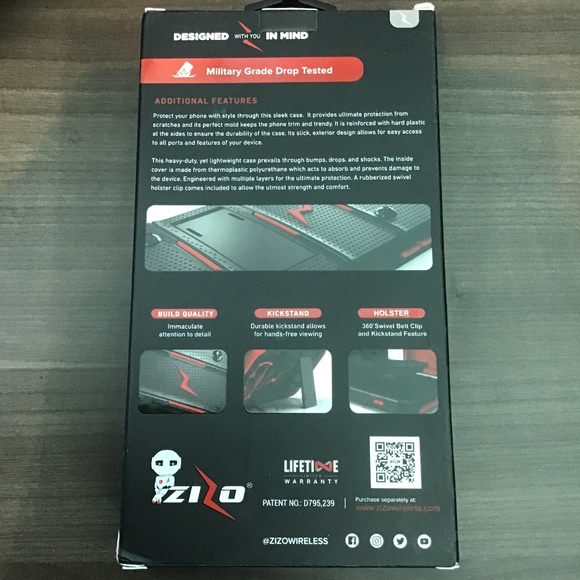 Zizo Bolt Cell Phone Cover for Samsung Galaxy S8 Plus - Picture 2 of 2